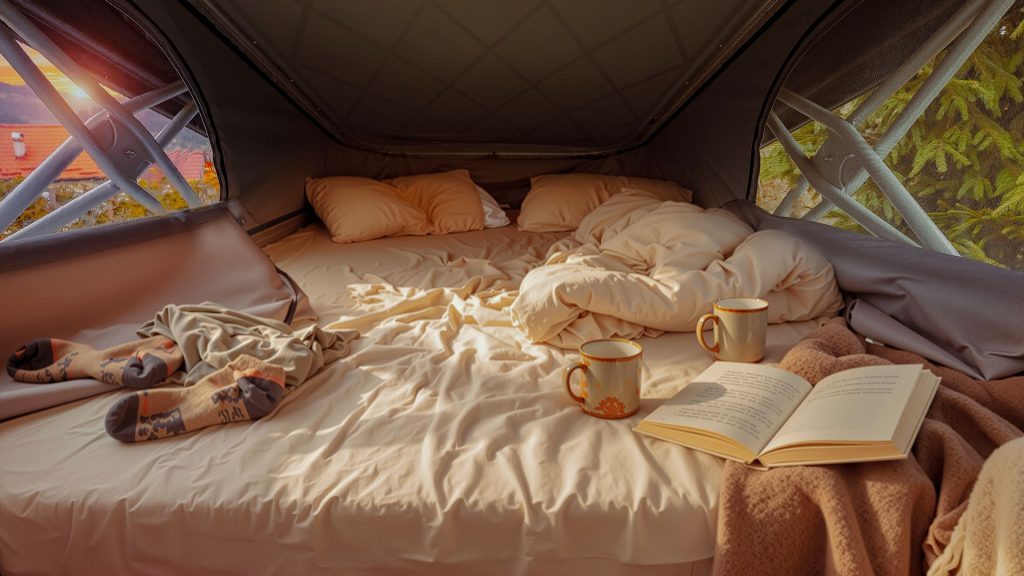 Bett im optionalen Aufstelldach